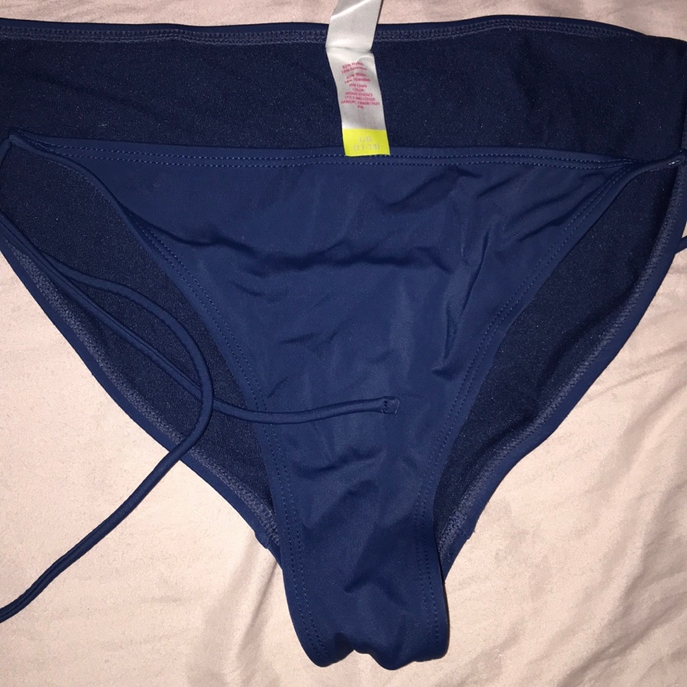 blue bikini bottom